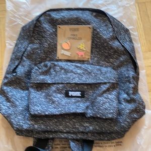 Pink Victoria‘s secret backpack with 4 cute broothes new